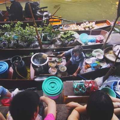 Thailand's floating market in bangkok thailand's floating market in bangkok.